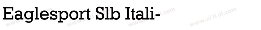 Eaglesport Slb Itali字体转换
